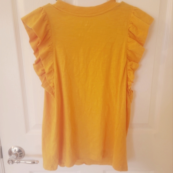 Banana Republic SZ M NWOT ruffle arm shirt - Picture 2 of 3